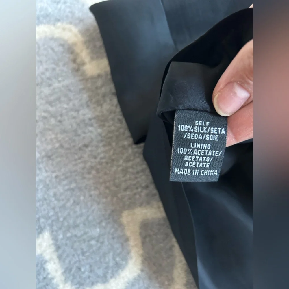 Tibi Size 2 Black Silk Mini Dress - Picture 5 of 7